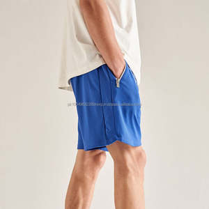 Short en maille avec poches zippées de haute qualité pour hommes Short de sport de gymnastique d'été Short en maille vierge respirant pour hommes - Product Image 4