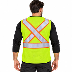 Gilet de sécurité haute visibilité personnalisé avec logo pour hommes, vêtements de travail pour la construction industrielle, vêtements de travail réfléchissants - Product Image 3