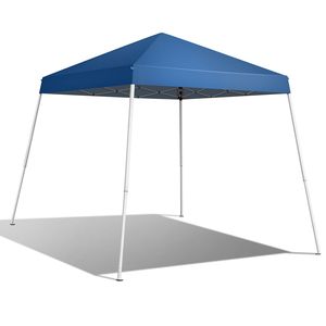 Tenda Pop-up Portatile 2,4 x 2,4m Blu per Uso Domestico, Design Pieghevole Impermeabile - Product Image 2