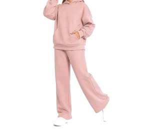 Oversized Brown Polyester Tracksuit Full <b>Zip</b> <b>Hooded</b> Crew Neck Regular Fit Casual Autumn Wear Side Pockets Breathable Lightweight - Product Image 5