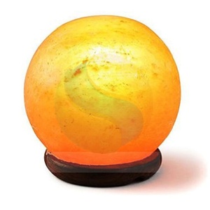 Rock Salt Hand Crafted <b>Small</b> Ball Shaped Salt Lamp in Pink Color a Best Ionizer-Sian Enterprises - Product Image 1