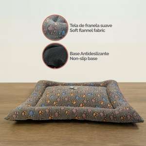 Alfombra para Perros Yommy con Base Antideslizante, Tela de Franela Suave, Disponible en 3 Tamaños: M (57x75 cm), L (75x95 cm), XL (88x112 cm), para Camas de Mascotas - Product Image 4