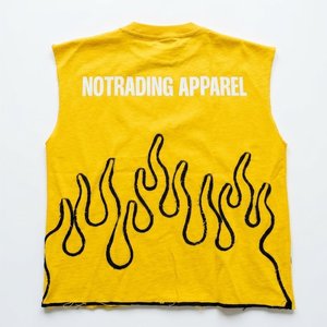 Most Sales Articles Custom Printed Logo Men's Yellow Sleeveless <b>Shirts</b> And Shorts Sets For Streetwear Summer Outdoor Set Clothes - Product Image 3