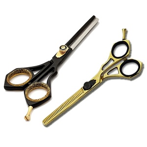 Chuyên Nghiệp Thép Không Gỉ Cắt Tóc Mỏng Kéo Với Lớp Phủ Titan Tùy Chỉnh Màu Sắc Tốt Nhất Bán - Product Image 5