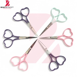 Ciseaux de broderie et de couture pastel à poignée en forme de cœur, durables et polyvalents en acier inoxydable, pour fournitures de bureau et essentiels de couture, modèle 2026 - Product Image 6