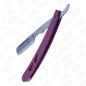 Navaja de Afeitar Manual Rosa de Hoja Recta Plegable para Barbería, Cuchillo de Afeitar Profesional con Mango Liso de Apto Enterprises - Product Image 4