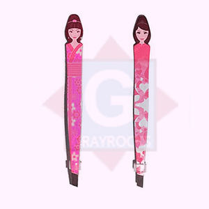 Pinzas para Cejas de Acero Inoxidable, Marca Privada, Forma de Muñeca, con Punta Inclinada - Product Image 1