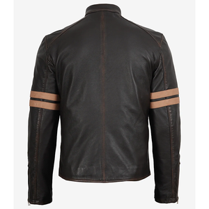 2026 Vestes chauffantes en cuir de vachette marron foncé de style OEM Premium pour hommes, haute qualité, faible MOQ, mode hiver - Product Image 2