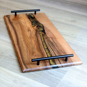 Bandeja de Servir Multifuncional de Madera 100% Hecha a Mano con Diseño Moderno para Bodas y Uso Doméstico por Fabricante Indio - Product Image 5
