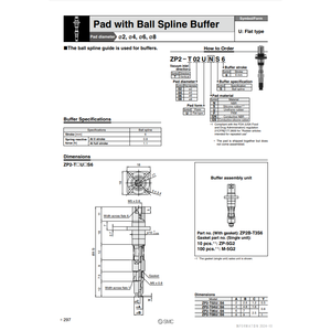 SMC Pneumatics Vacuum <b>Pad</b> ZP2-T08UGSS6 <b>Electrical</b> Equipment - Product Image 1