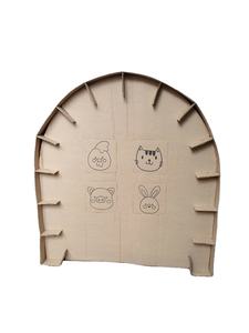 Casa de Juegos Portátil Personalizable Autoensamblable de Cartón Corrugado con Materiales Reciclados Ecológicos para Niños - Product Image 3