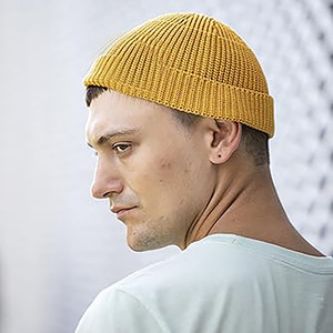 Vintage Ribbed Knit Beanie-Unisex Winter <b>Warm</b> <b>Hat</b> Soft Stretch Spandex/Cotton Minimalist Streetwear Essential - Product Image 3