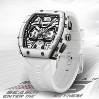 Montre à quartz Mark Fairwhale pour homme, chronographe, boîtier en résine, cadran lumineux, montre de sport étanche FW-5560