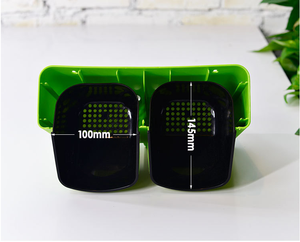 Maceta de plástico doble Durable Ligero Resistente a grietas con drenaje Perfecto para plantas de interior Decoración de jardín al aire libre - Product Image 2