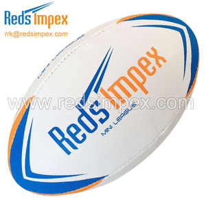 Ballon de rugby miniature personnalisé en caoutchouc synthétique, adhérence supérieure, parfait pour l'entraînement, le développement des compétences et le jeu d'équipe - Product Image 3