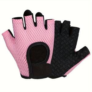 Guantes de Gimnasio Unisex de Medio Dedo, Profesionales, de Cuero y Poliéster, para Entrenamiento, Fitness y Levantamiento de Pesas, Gran Venta - Product Image 2