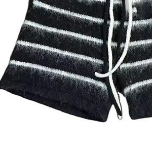 Pantalones Cortos de Mohair al Por Mayor B2B, Tejido de Alta Densidad, Estilo Urbano Moderno, Venta al Por Mayor de Fábrica - Product Image 4