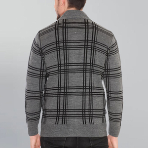 Wholesale <b>Men's</b> Zip up Knitted Sweaters Casual Wear Warm Winter Zipper <b>Cardigan</b> <b>Long</b> Sleeve <b>Men's</b> Sweaters - Product Image 2