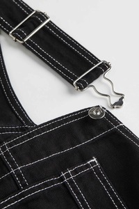 Peto vaquero informal y elegante para mujer, suave y cómodo, con tirantes ajustables, a la moda para el día a día y estilo urbano. - Product Image 2