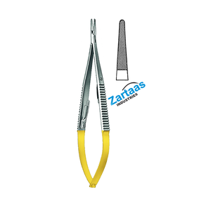 Porte-aiguilles TC CASTROVIEJO en acier inoxydable de haute qualité 13 CM Fabricant et exportateur d'instruments chirurgicaux - Product Image 3