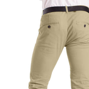 Pantalones de Vestir de Pana para Hombre, Cintura Media, Pierna Recta, Estilo Casual de Negocios, Corte Ajustado, Transpirables, Verano, Servicio Personalizado OEM, Venta al Por Mayor - Product Image 5