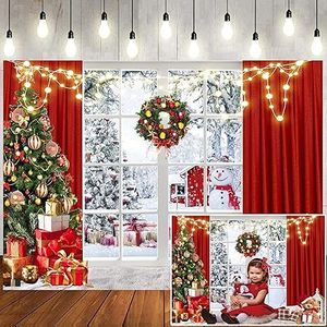 Toile de fond photo sur le thème de Noël 7x5 pieds, décorations murales pour la veille de Noël et le Nouvel An, accessoires de studio et fournitures de décoration - Product Image 1