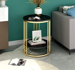 Coffee <b>Table</b> Iron and Wood <b>Sofa</b> <b>Side</b> Telephone Corner <b>Table</b> Snack End <b>Table</b> Metal Dining Chair Center <b>Table</b> for Livingroom - Product Image 4