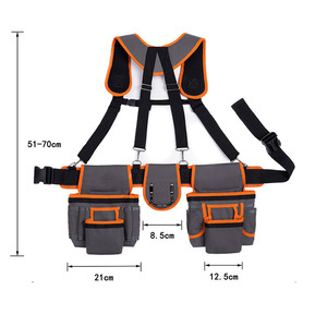 Professional Leather Tool Bag, Top-Grain Leather, Organizer, Protects Tools - Product Image 1