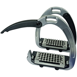 Étriers de cheval de qualité supérieure, plateforme large, antidérapants, confortables, soutien confortable pour la pratique de l'équitation, construction métallique durable - Product Image 1