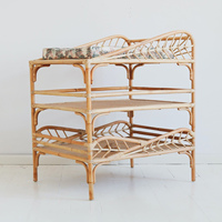 Meubles de chambre d'enfant de bonne qualité, table à langer en rotin canné, tables à langer en vente
