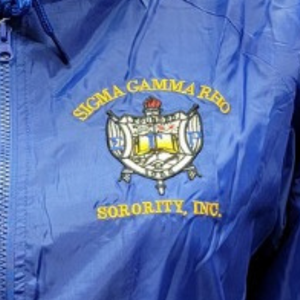 Sigma Gamma Rho Hooded <b>Windbreaker</b> Jacket <b>Women</b> Lightweight Full Zip Windproof Sorority Outerwear Casual Outdoor Sportswear - Product Image 4