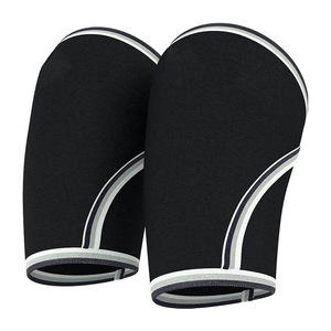Manchons de compression en néoprène 7 mm avec logo personnalisé pour genoux et coudes, pour la musculation, l'haltérophilie, l'entraînement sportif et la sécurité - Product Image 1