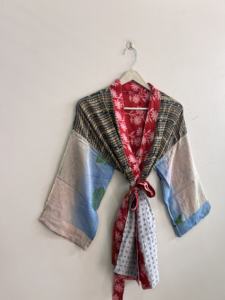 Kimono indien en pure soie, confortable et doux, robe de mariée japonaise en soie, peignoir floral, tenue de plage, vêtement de nuit pour la maison en été - Product Image 4