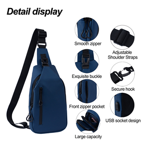 Sling Crossbody Shoulder Bags With <b>Adjustable</b> <b>Strap</b> Made of Cotton Fabric for Men and Women - Product Image 6