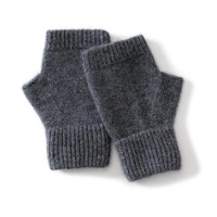 Gants sans doigts en laine 100% tricotée pour l'hiver, OEM et ODM, mitaines thermiques d'extérieur, gants chauds en cachemire