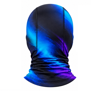 Pasamontañas con Degradado Azul Púrpura y Abertura para los Ojos, Cubre Cabeza y Cuello Completamente - Product Image 2