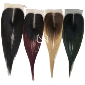 Vente en gros de cheveux humains naturels à fermeture soyeuse vierge non traités, droits, matière première, cheveux vietnamiens - Product Image 1