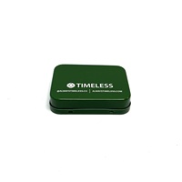 Boîte en métal vert olive, boîte de rangement verrouillable, emballage personnalisé imprimé