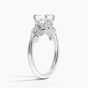 แหวน BOJ รุ่น 033 ทรง Asscher Cut เงินแท้ 925 ประดับเพชรและเคลือบโรเดียม แหวนแต่งงาน 2 กะรัต สี D ความสะอาด VVS1 โมอิสซาไนต์ รับรองโดย GRA - Product Image 2