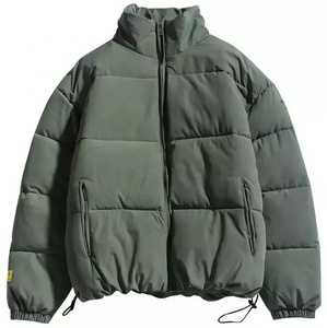 Men's Winter Loose Puffer Jacket Windproof Stand Collar Oversized <b>Bubble</b> <b>Coat</b> Unisex Warm Parka - Product Image 2