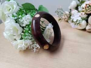 Handcrafted Wooden <b>Bangles</b> with Boho Charm for Women Fashion Jewelry Bulk Supplier by Tradebyd - Product Image 1