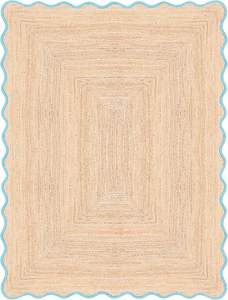 Alfombras de Yute Onduladas Sostenibles para Decoración del Hogar, Estilo Moderno, Antideslizantes, Trenzadas a Mano, Diseñadas para la Funcionalidad - Product Image 4