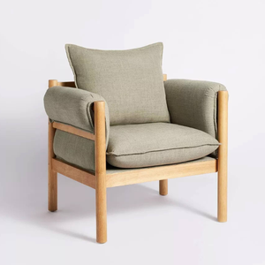 Sillón Relax con Estructura de Madera de Teca y Diseño Minimalista para Decoración del Hogar - Product Image 1