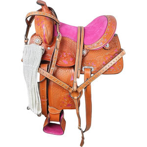 À VENDRE Selle Western authentique en cuir de harnais avec arbre en fibre, référence 34648, tailles 14, 15, 16, 17, 18, 65 $, carte de crédit acceptée - Product Image 5