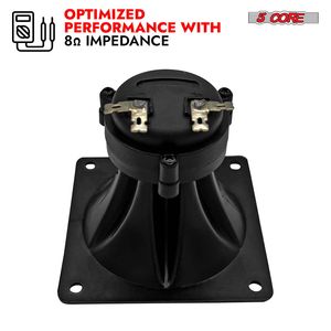 Tweeter DJ di ricambio super da 3,25'' x 3,25'', 40W Max, driver quadrato a componente, tromba piezoelettrica liscia per apparecchiature audio - Product Image 5