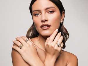 Dome Diamond Statement <b>Ring</b> Gypsy Flush Set Lab Grown Modern Stacking <b>Chunky</b> Signet Pave Scattered Fine Jewelry 18K Solid Gold - Product Image 6