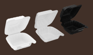 Recipientes desechables aptos para microondas de 6 pulgadas, tipo clamshell, de MFPP - Product Image 6