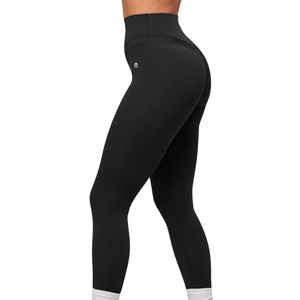 Leggings de course taille haute pour femmes avec poches latérales, noirs, extensibles, pour la gym, le yoga, l'entraînement, le fitness, les vêtements de sport, confortables - Product Image 3