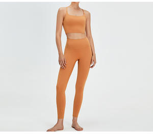 Conjunto Deportivo de Yoga para Mujer al por Mayor, Ropa de Gimnasio, Traje Deportivo sin Costuras de Manga Larga - Product Image 3