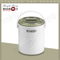 BIGBOY-contenedor de alimentos colorido de doble pared, termo de plástico aislado al vacío, frasco de comida, cubeta de hielo